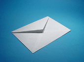 Envelope on blue background_170_127
